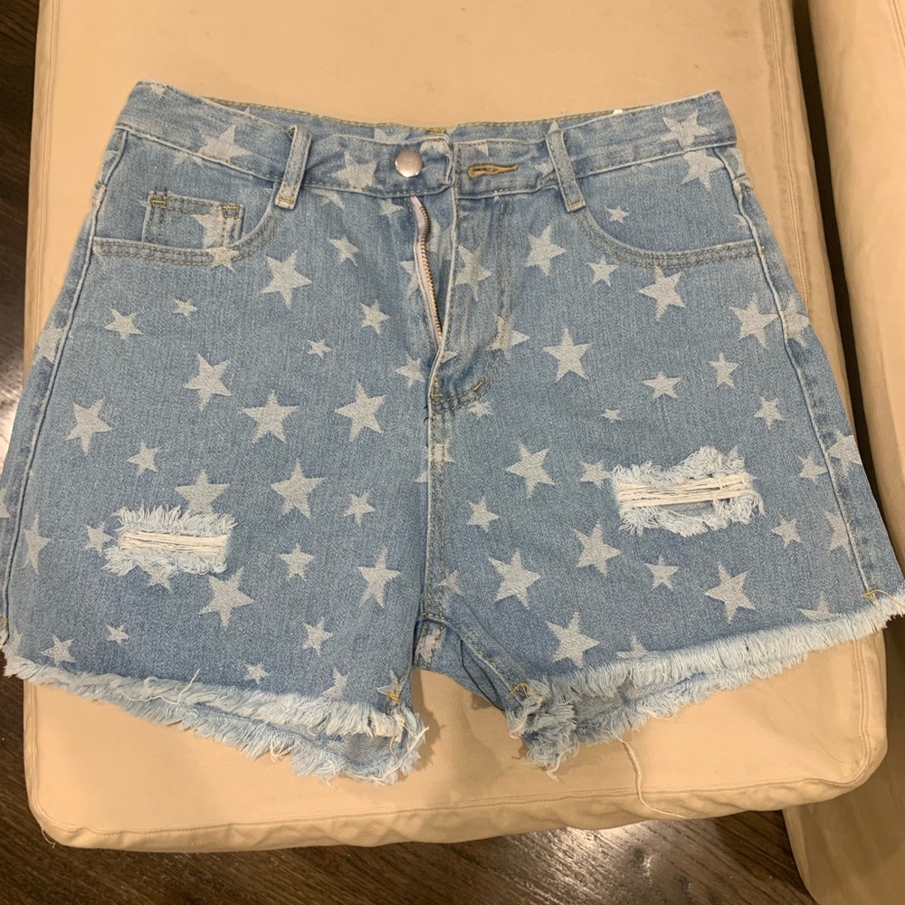 denim shorts